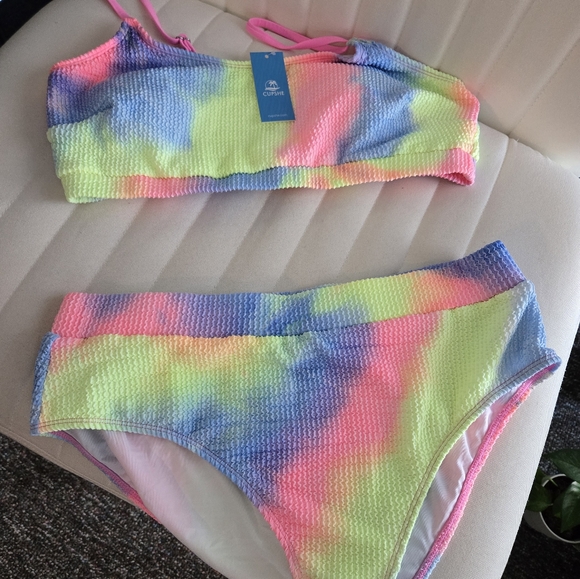 Colorful Tie-Dye Women's Bikini Set - Picture 4 of 4